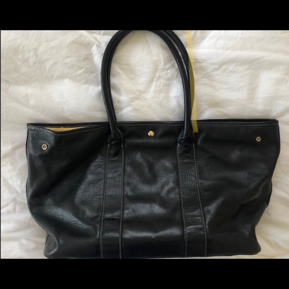J McLaughlin black leather bag